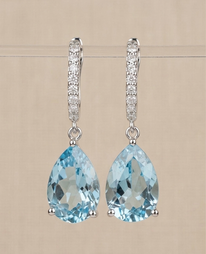 Eclat Aquamarine Earrings