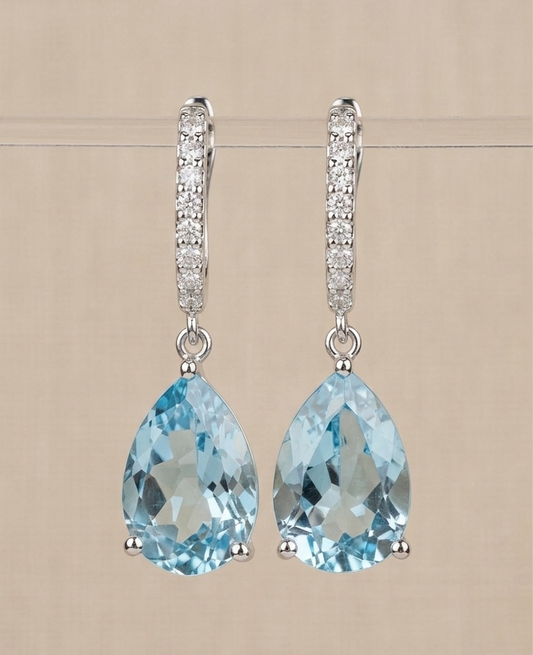 Eclat Aquamarine Earrings