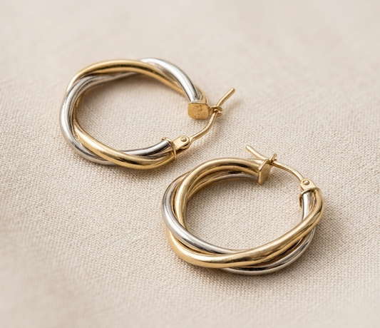 BONDI Twisted Hoop Earrings