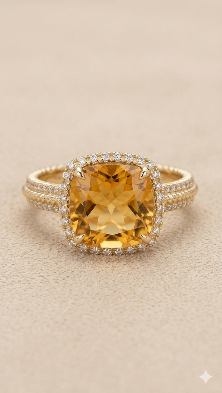 Carol Citrine Ring