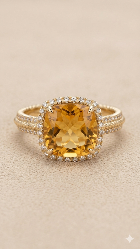 Carol Citrine Ring