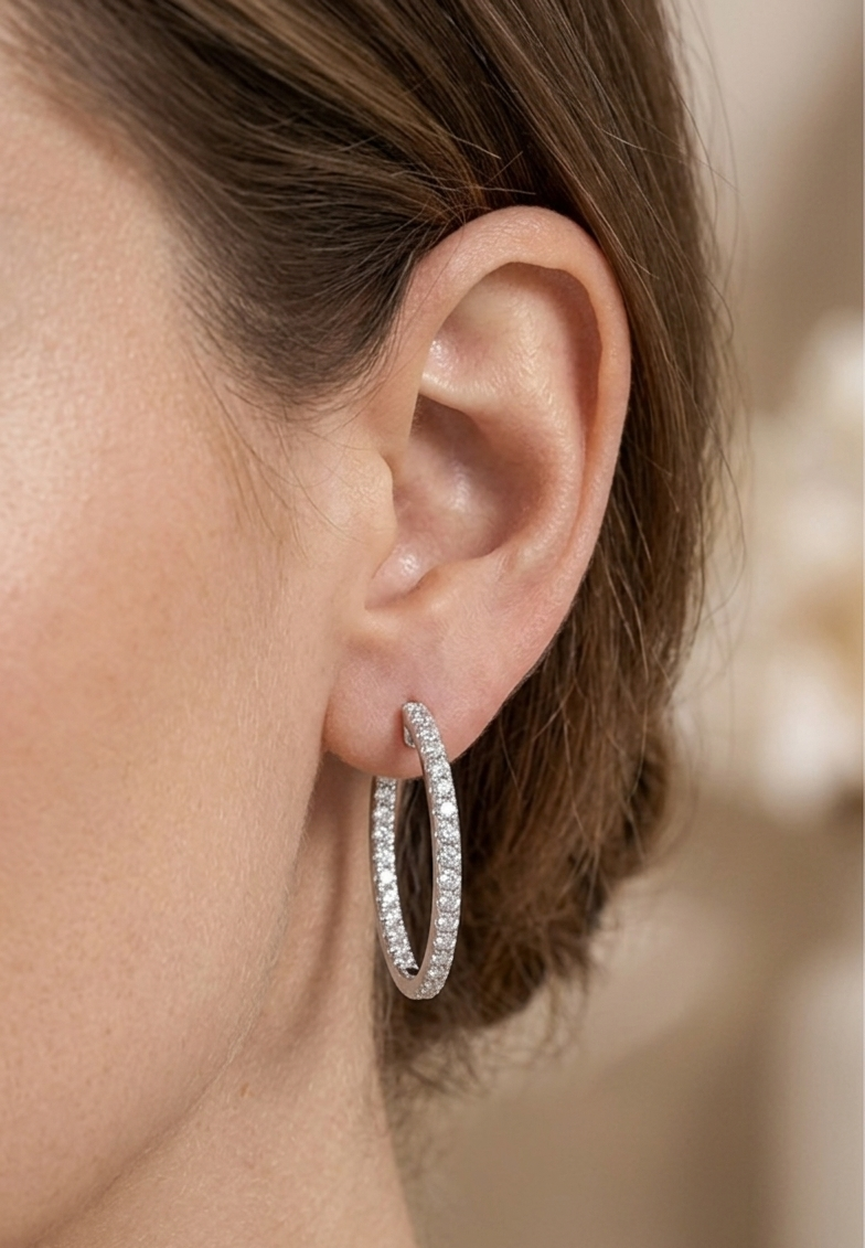 ETERNA In & out Hoop Earrings