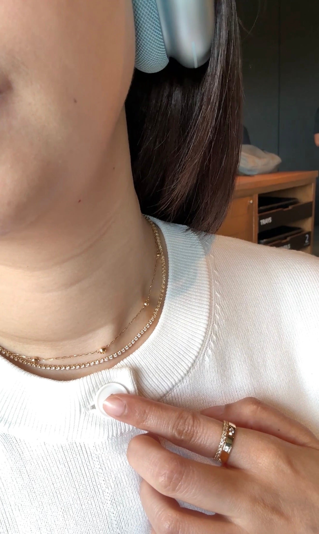 Emperial Yellow Gold Tennis Necklace