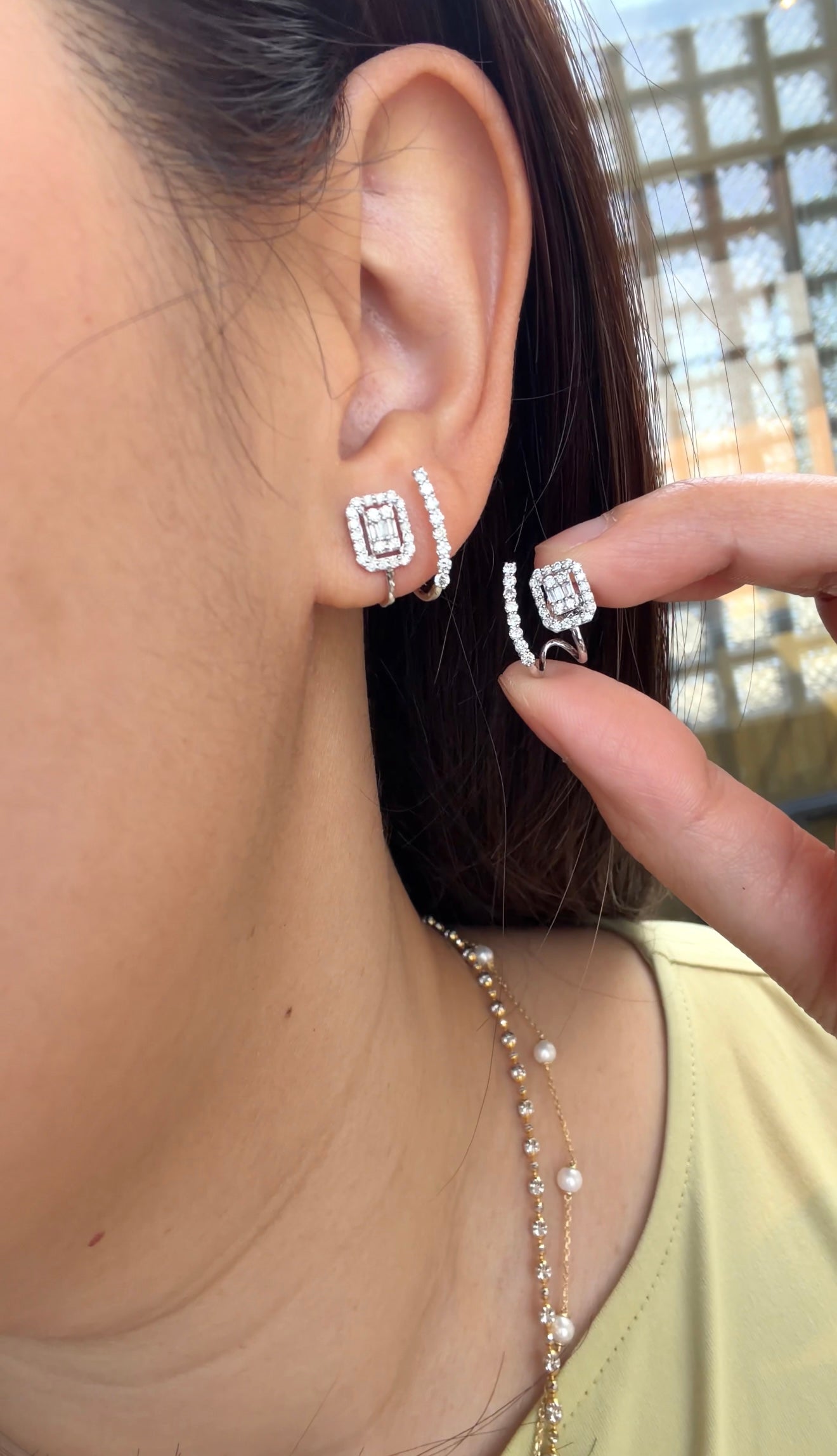Mira Stylish Diamond Earrings