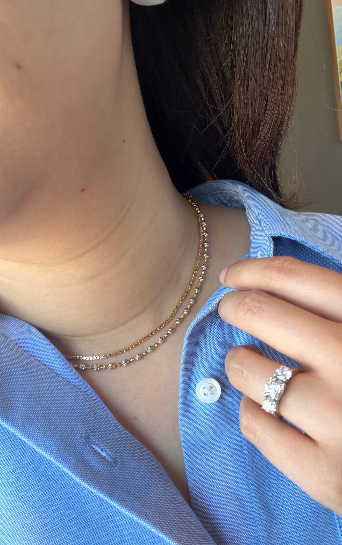 MONET Yellow Gold Necklace