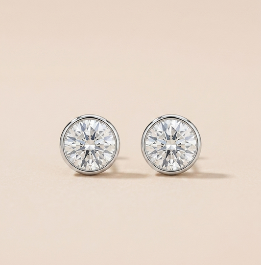 DORI Bezel Stud Earrings