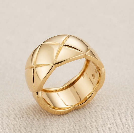NOIR Quilted Ring