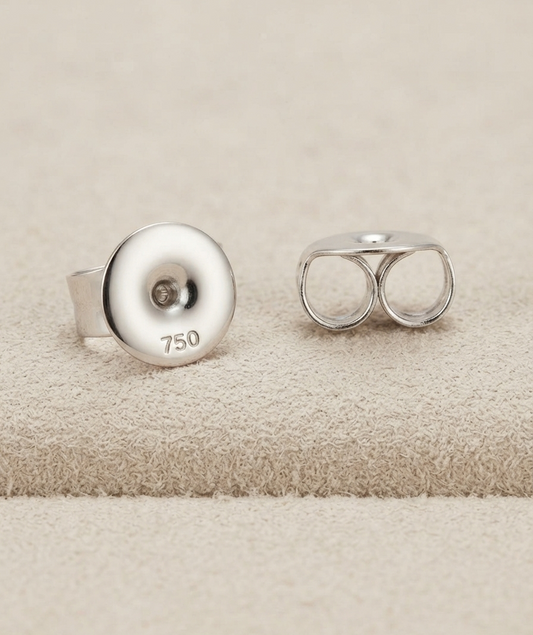 Small White Gold Earring Lock