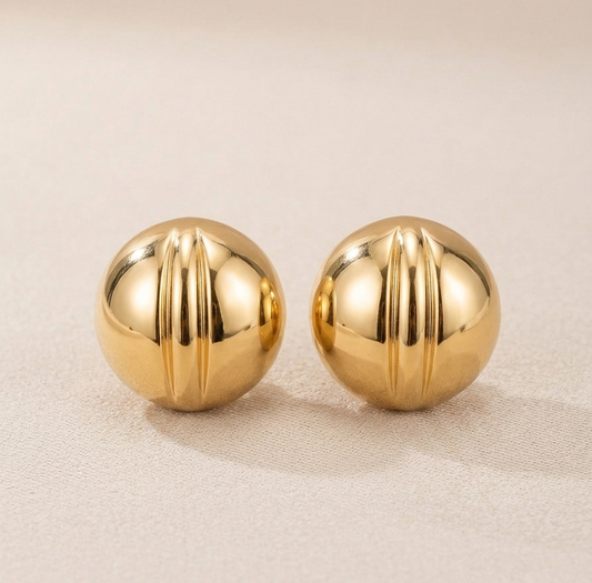 PEONY Dome Earrings
