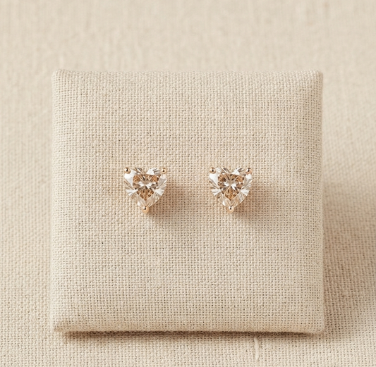 HART Heart Shaped Stud Earrings