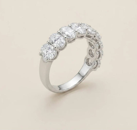 ISHA Half Eternity Ring